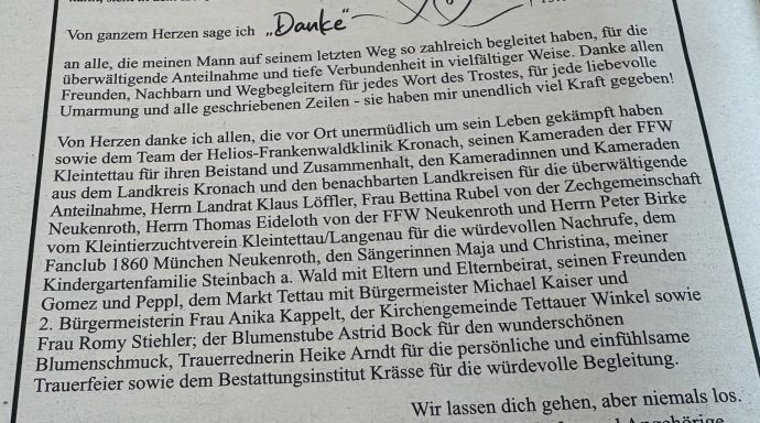 dankesanzeige